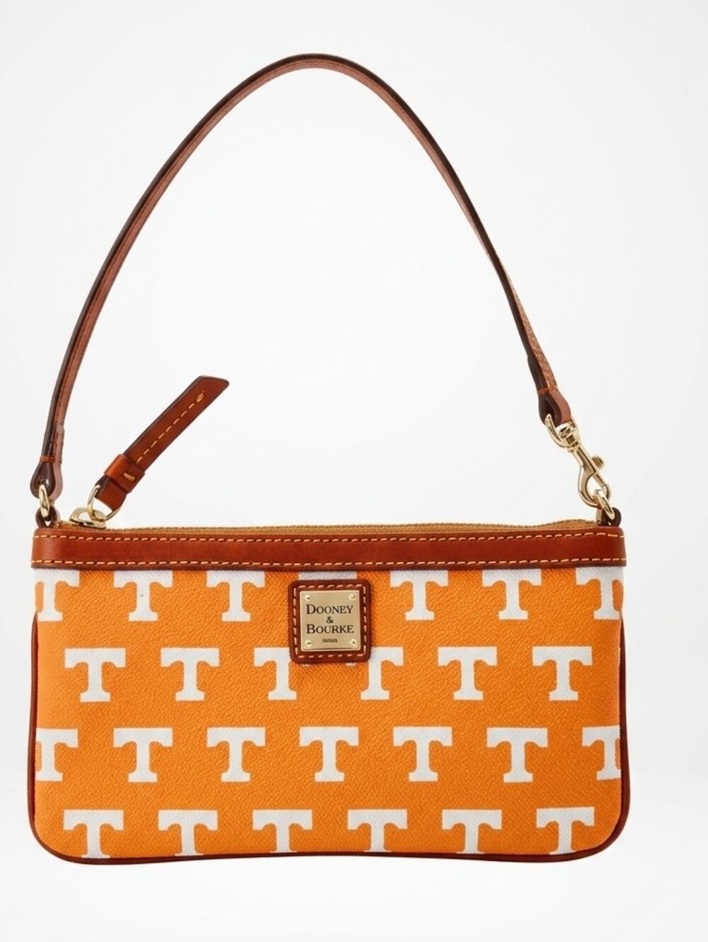 Dooney & Bourke University of Tennessee Volunteers Orange Wristlet Pouchette